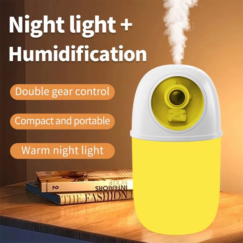 فواحة عطرية ذكية قابلة للشحن ابيض - مرطب هواء وإضاءة LED متعددة الألوان